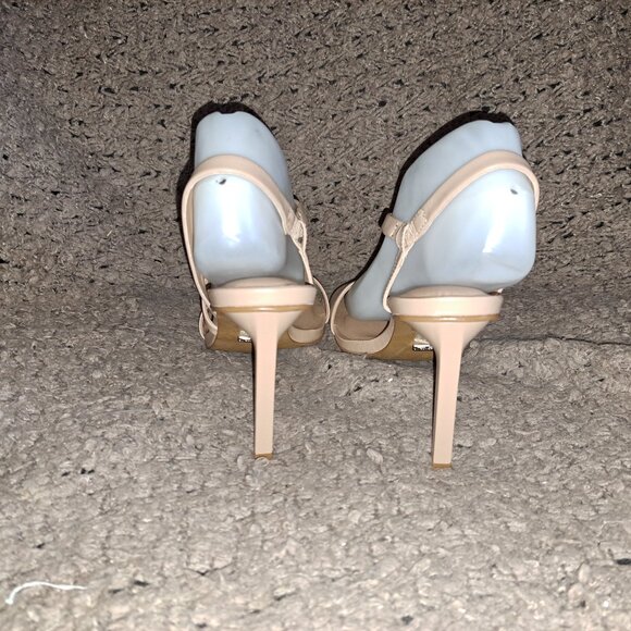 L'INTERVALLE-Nude/Camel Leather-D'Orsay Strappy Style-Sz 8-NEW/NO BOX - Picture 6 of 8